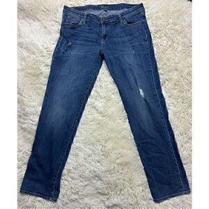 Women’s KUT Kut from the Kloth Distressed Straight Leg Jeans size 14